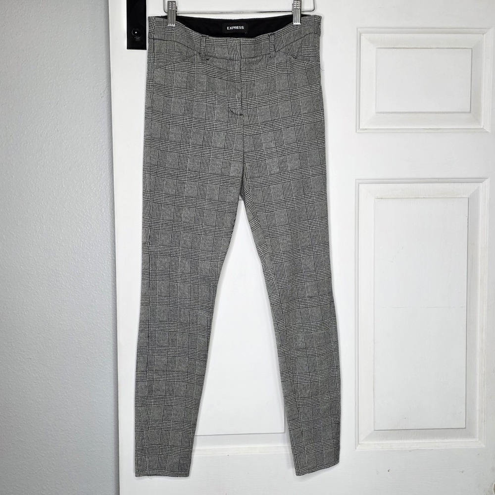 Express Women's Skinny Mid Rise Gray Dress Pants Size 4R Pants